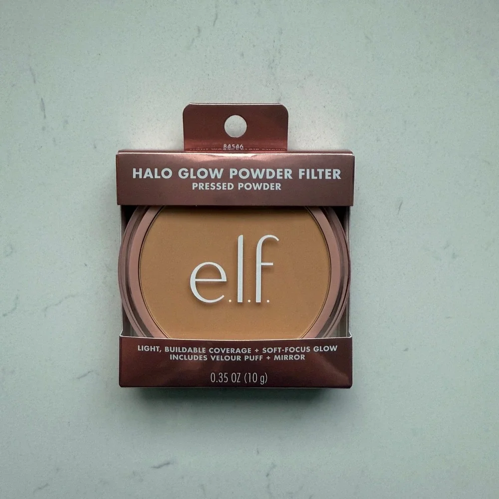 e.l.f Halo Glow Powder Filter Light‎ Warm Pressed Finishing Powder Soft Glow NIB